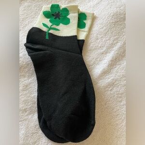 Green Flower Socks